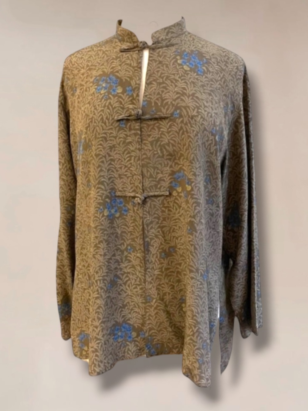VTG KRIZIA SILK KIMONO TOP BLOUSE SIZE 42